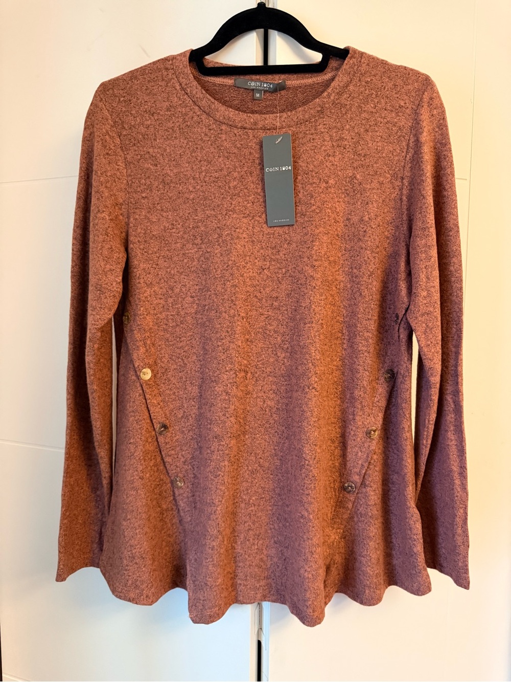 NWT Dusty Rose Flowy Tunic Top